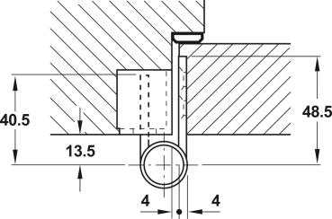 Preview: Objekttürband Edelstahl VN 2929/100 für ungefälzte Objekttüren bis 100 kg Simonswerk